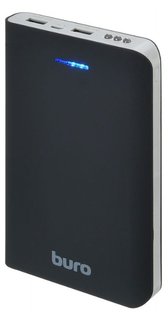 Внешний аккумулятор Buro RA-30000 Li-Ion 30000mAh 3A черный/серый