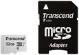Флеш карта microSDHC 32Gb Class10 Transcend TS32GUSD300S-A + adapter