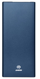 Мобильный аккумулятор Digma Power Delivery DGT-10000-BL QC 3.0 PD Li-Pol 10000mAh Blue