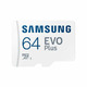 Флеш карта microSDXC 64Gb Samsung EVO Plus +SD adapter (MB-MC64KA/RU)