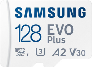 Флеш карта microSDXC 128Gb Samsung EVO Plus UHS-I U3 + SD Adapter (MB-MC128KA/RU)
