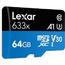 Флеш карта microSDXC 64Gb Lexar СIassV30 UHS-1 A1 без адаптера
