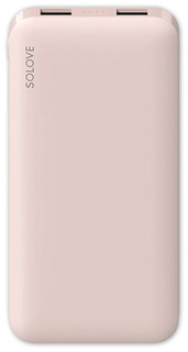 Внешний аккумулятор Xiaomi Solove 10000mAh 2.1A QC 3xUSB розовый (W7 PINK RUS)