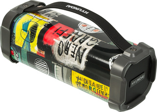 Колонка Hyundai H-PAC440 черный 9W 1.0 BT/3.5Jack/USB 10м 1500mAh