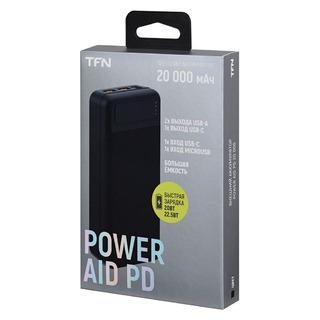 Внешний аккумулятор TFN Power Aid PD 20 20000mAh (TFN-PB-289-BK) Black