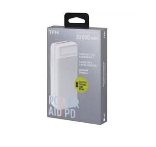 Внешний аккумулятор TFN Power Aid PD 20 20000mAh (TFN-PB-289-WH) White