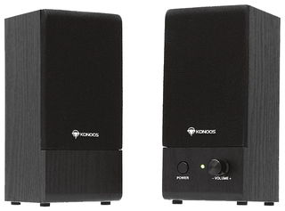 Колонки Konoos 2.0 KNS-D050-Bl , 2х1,5 Вт (черное дерево)