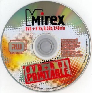 Диски DVD+R Dual Lauer Mirex 8.5 Гб 8x Cake box (10шт)