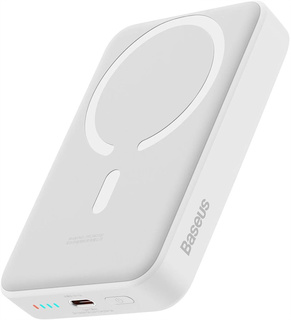 Внешний аккумулятор Baseus Magnetic Mini Air Wireless Fast Charge Power Bank 10000mAh White