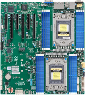 Материнская плата SuperMicro MBD-H12DSI-N6-B 2*SP3, 16*DDR4(3200), 10*SATA 6G, M.2, 6*PCIE, 2*Gigabit LAN, IPMI LAN, VGA, 2*USB 3.0, 2*USB 2.0