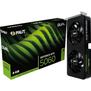 Видеокарта Palit PCI-E 5.0 PA-RTX5060 DUAL NVIDIA GeForce RTX 5060 8Gb 128bit GDDR7 2280/28000 HDMIx1 DPx3 HDCP Ret