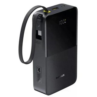 Внешний аккумулятор Baseus 20000mAh Bipow2 Pro Digital Display,EnerFill FC51, встр. кабель, 20000mAh 22.5W, цвет: Cosmic Black