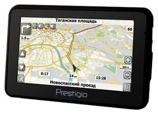 Навигатор PRESTIGIO GeoVision 4120BT (внешний,Centrality AtlasIV, 64кан,Bluetooth,4.3",Navitel)