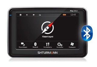 Автомобильный навигатор GPS SHTURMANN Play200ВТ black 4.3'' 480x272 GPRS FM