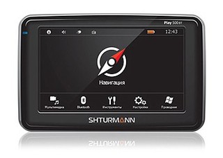 Автомобильный навигатор GPS SHTURMANN Play500ВТ black  5'' 800x480 500Mhz FM GPRS