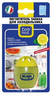 Поглотитель запаха TOP HOUSE для холодильника  на основе экстракта лимона, 46гр