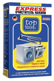 Экспресс-очиститель накипи TOP HOUSE д/всех типов стир и посудомоечных машин 200 гр