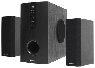 Колонки Konoos KNS-T400 2.1 2х5 Вт +12 Вт (черное дерево)
