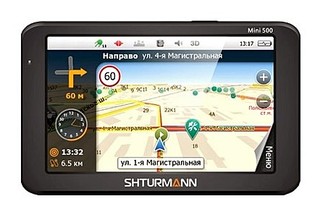 Автомобильный навигатор GPS SHTURMANN Mini 500 black 5" 800x480 2Gb