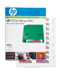 Набор наклеек HP LTO4 Ultrium RW Bar Code Label Pack (Q2009A)