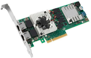 Сетевая карта Dell Intel X520-T2 10GbE Dual Port Server Adapter Cu PCIe