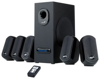 Колонки деревянные Genius SW-5.1 1010, 25 Вт RMS (P.M.P.O. 1010W)