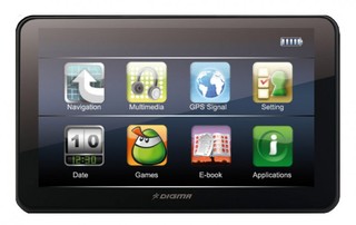 Навигатор DIGMA DS504BN (экран 5", ATLAS V,BT(Пробки),4ГБ, Навител 5)