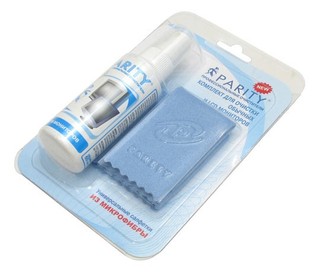 Комплект Parity для очистки обычных и LCDмониторов (спрей 60мл.+2салфетки микрофибры) (арт.24127)