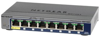 Коммутатор Netgear (GS108T-200GES) Управляемый Smart, 8GE портов, внешним блоком питания/питание PoE