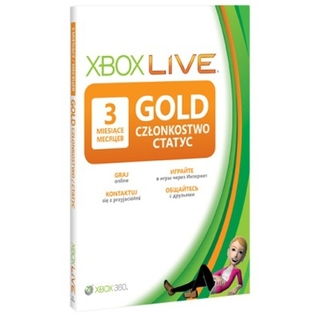 Карта подписки Mircosoft XBOX LIVE 12 месяцев Gold (52M-00149)
