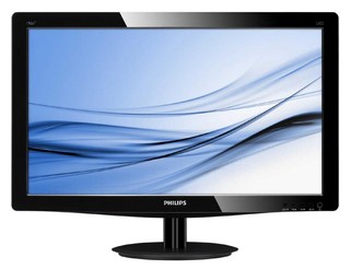 Монитор Philips TFT 18.5" 196V3LSB/01 Glossy-Black TN LED 5ms 16:9 DVI 10M:1 250cd