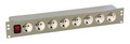 Опция AESP Signamax REC-S564-GY Блок силовых розеток горизонтальный 19", 8 позиций 10A, серый