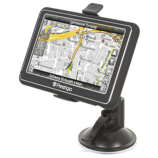 Навигатор PRESTIGIO GeoVision 5250GPRS (внешний,Centrality AtlasIV,GPRS, 64кан,5",Navitel)