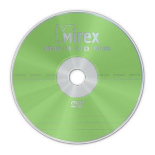 Диск DVD+RW Mirex Data Standard 4X 4,7Гб 10slim