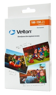 Фотобумага Velton для струйных принтеров Суперглянцевая, 200 gsm,  100 листов 10x15