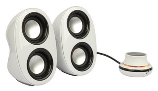Колонки Jetbalance JB-160 2.0 белые с черным (6W)