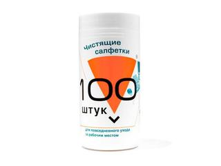 Салфетки Konoos KBU-100 для комп. техники в банке, 100 шт