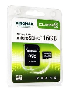 Флеш карта microSD 16Gb Class10 Kingmax + adapter