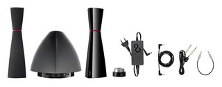 Колонки Fujitsu Soundsystem DS S2100, 1 woofer, 2 satellite speakers, AC adapter, 50Watt, black