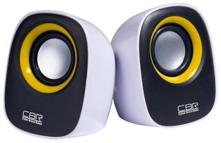 Колонки CBR CMS-520 Yellow (2,5Вт х 2), регул. громк., USB