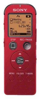 Цифровой диктофон Sony ICDUX522R.CE7 2Gb Red
