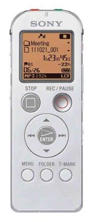 Цифровой диктофон Sony ICDUX523FW.CE7 4Gb White