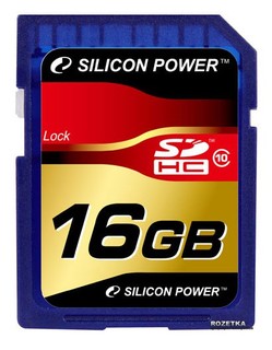 Флеш карта SDHC 16Gb Class10 Silicon Power SP016GBSDH010V10