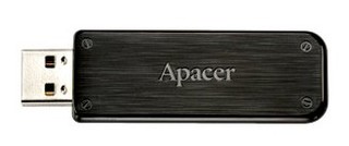 Флеш Диск Apacer 64Gb черный AP64GAH325B-1