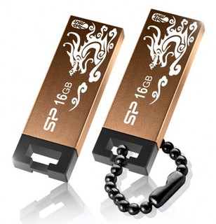 Флеш Диск Silicon Power 16Gb Touch 836 бронзовый USB 2.0