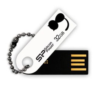Флеш Диск Silicon Power 32Gb Touch 820 белый USB 2.0
