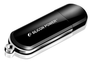 Флеш Диск Silicon Power 8Gb Luxmini 322 SP008GBUF2322V1K черный