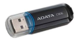 Флеш диск USB 2.0 8Gb A-Data C906 black