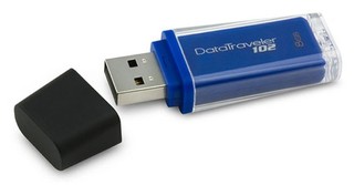 Флеш диск Kingston 8Gb USB 2.0 Hi-Speed DataTraveler 102 Blue (DT102/8GB)
