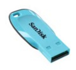 Флеш диск SanDisk 8Gb Cruzer Blade Light-Blue (SDCZ50C-008G-B35B)